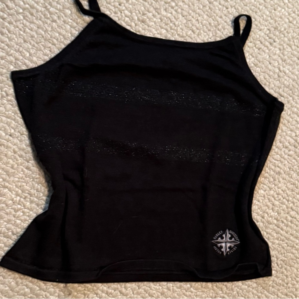 Harley-Davidson Black Fitted Sleeveless Camisole